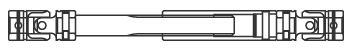 画像　a. Lx ≦ L1 のときスプライン軸のみ長くします。